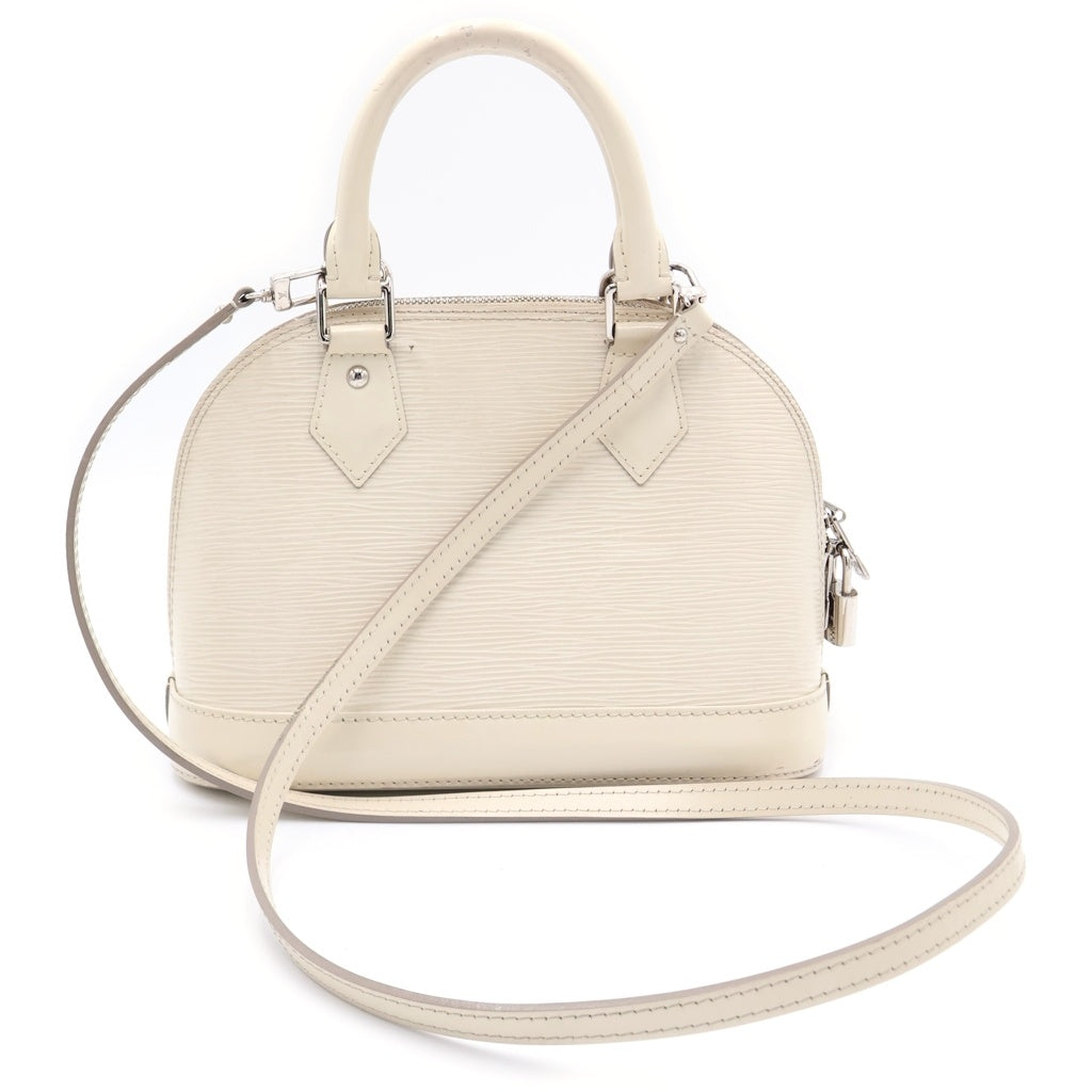 LOUIS VUITTON(ルイヴィトン) エピ アルマBB ショルダーバッグ イヴォワール 2WAYバッグ ハンドバッグ ショルダーバッグ ホワイト レザー M4085J シルバー金具 レディース