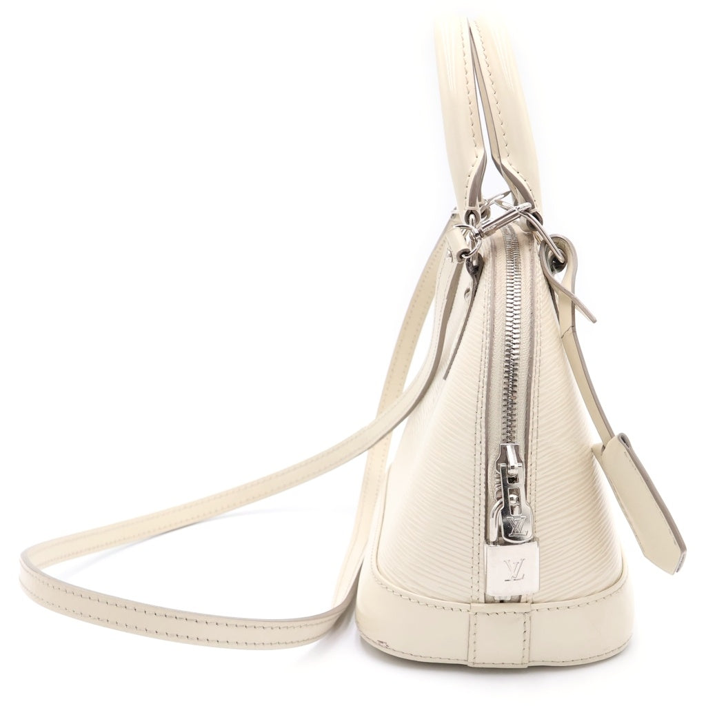 LOUIS VUITTON(ルイヴィトン) エピ アルマBB ショルダーバッグ イヴォワール 2WAYバッグ ハンドバッグ ショルダーバッグ ホワイト レザー M4085J シルバー金具 レディース