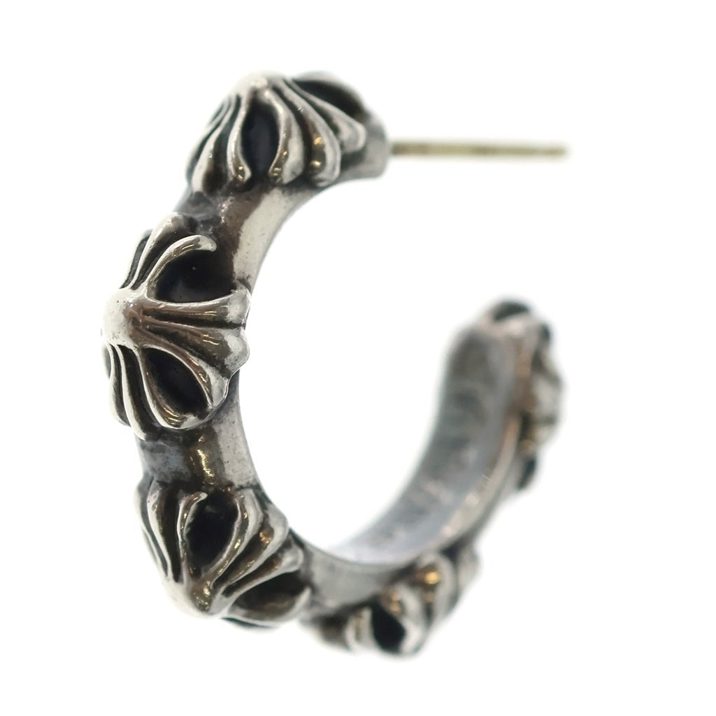 CHROME HEARTS(クロムハーツ) HOOP CROSS クロスバンド フープピアス シルバー BCA100