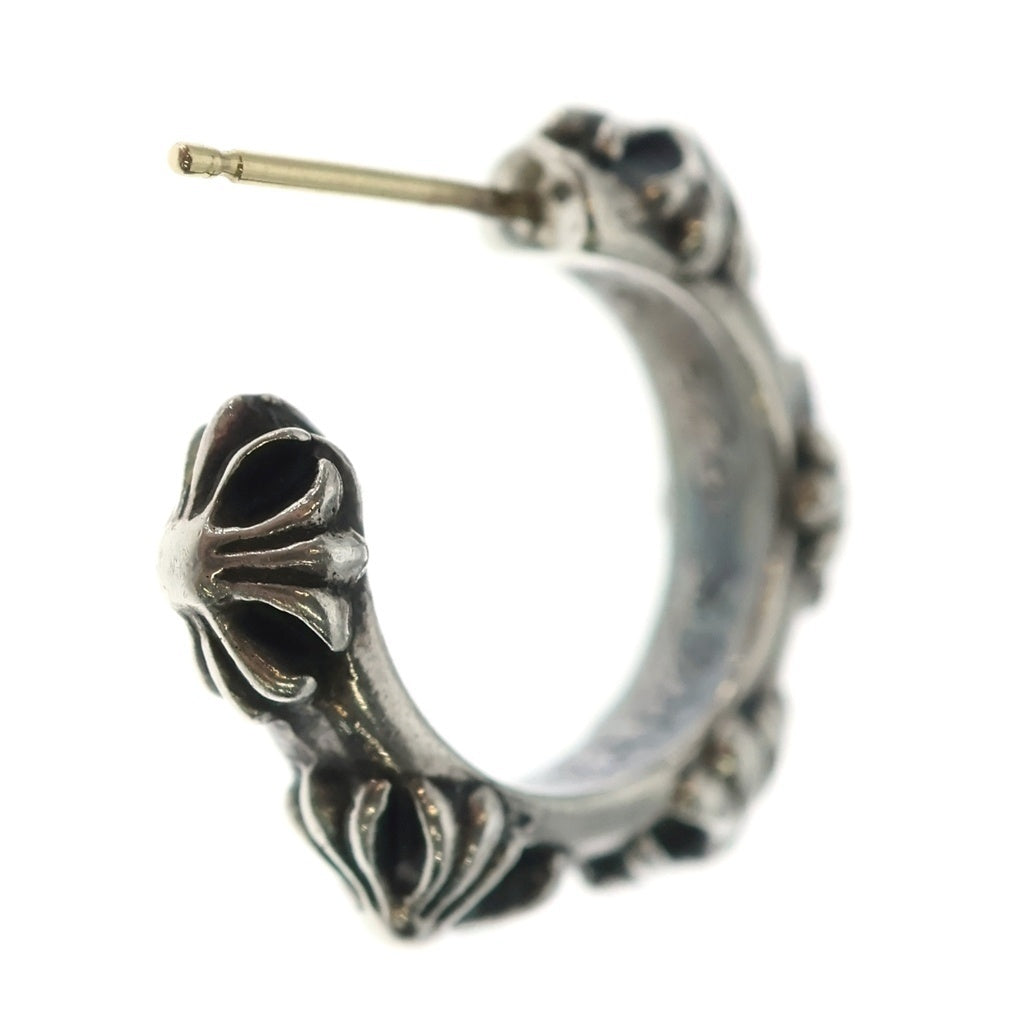 CHROME HEARTS(クロムハーツ) HOOP CROSS クロスバンド フープピアス シルバー BCA100