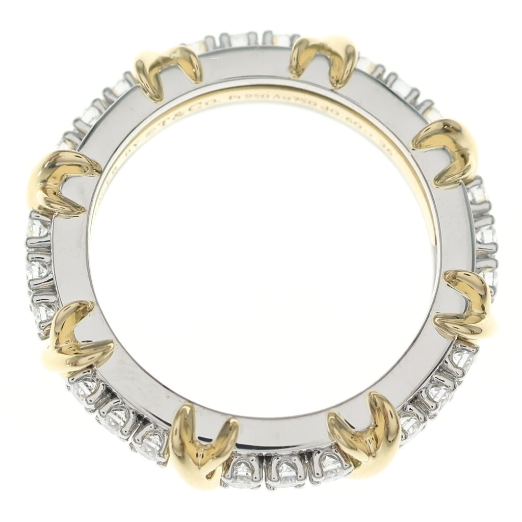 TIFFANY & Co.(ティファニー) ナローリング ジャン シュランバージェ ダイヤモンド Pt950 Au750 0.60ct #36 指輪 ジュエリー レディース