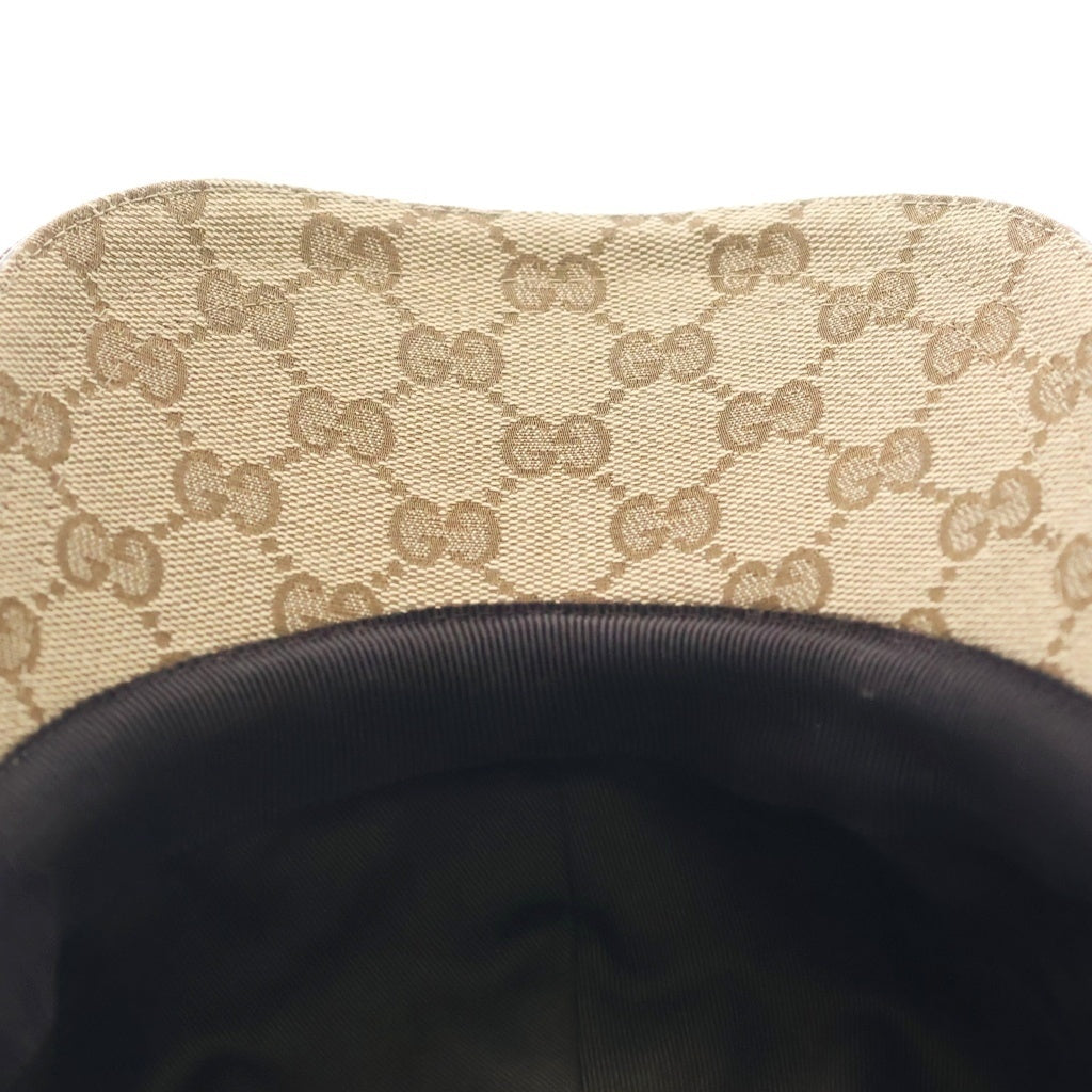 GUCCI(グッチ) オリジナルGGキャンバス ベースボールキャップ ベージュ #XL 200035