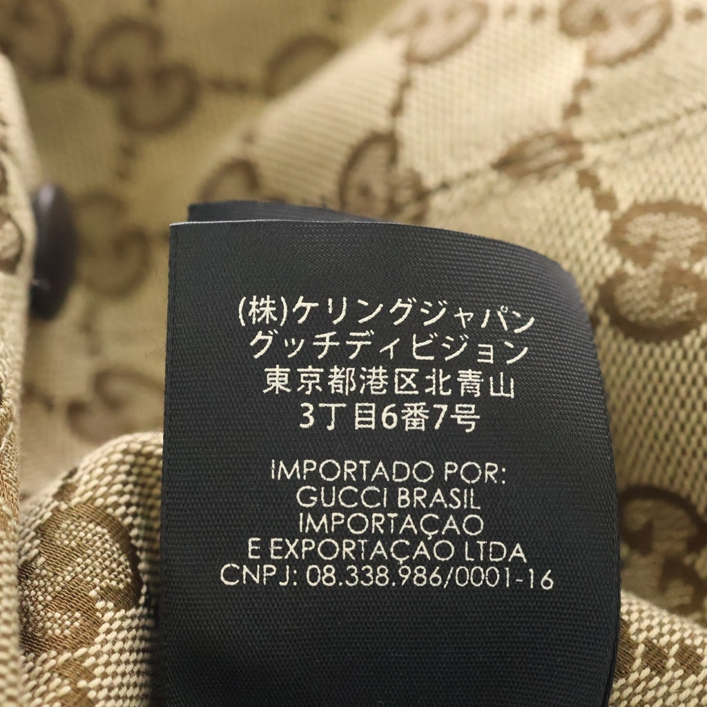 GUCCI(グッチ) オリジナルGGキャンバス ベースボールキャップ ベージュ #XL 200035