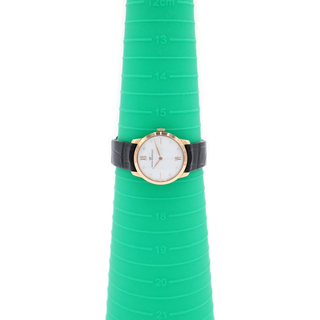 GIRARD PERREGAUX(ジラールペルゴ) 1966 ホワイトシェル文字盤 PG×レザー/AT ピンクゴールド オートマ 自動巻き 腕時計 49528-52-771-0