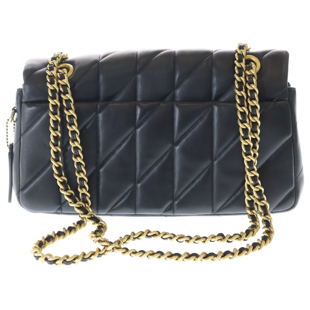 COACH(コーチ) タビー ショルダーバッグ ブラック レザー CP150 ゴールド金具 レディース