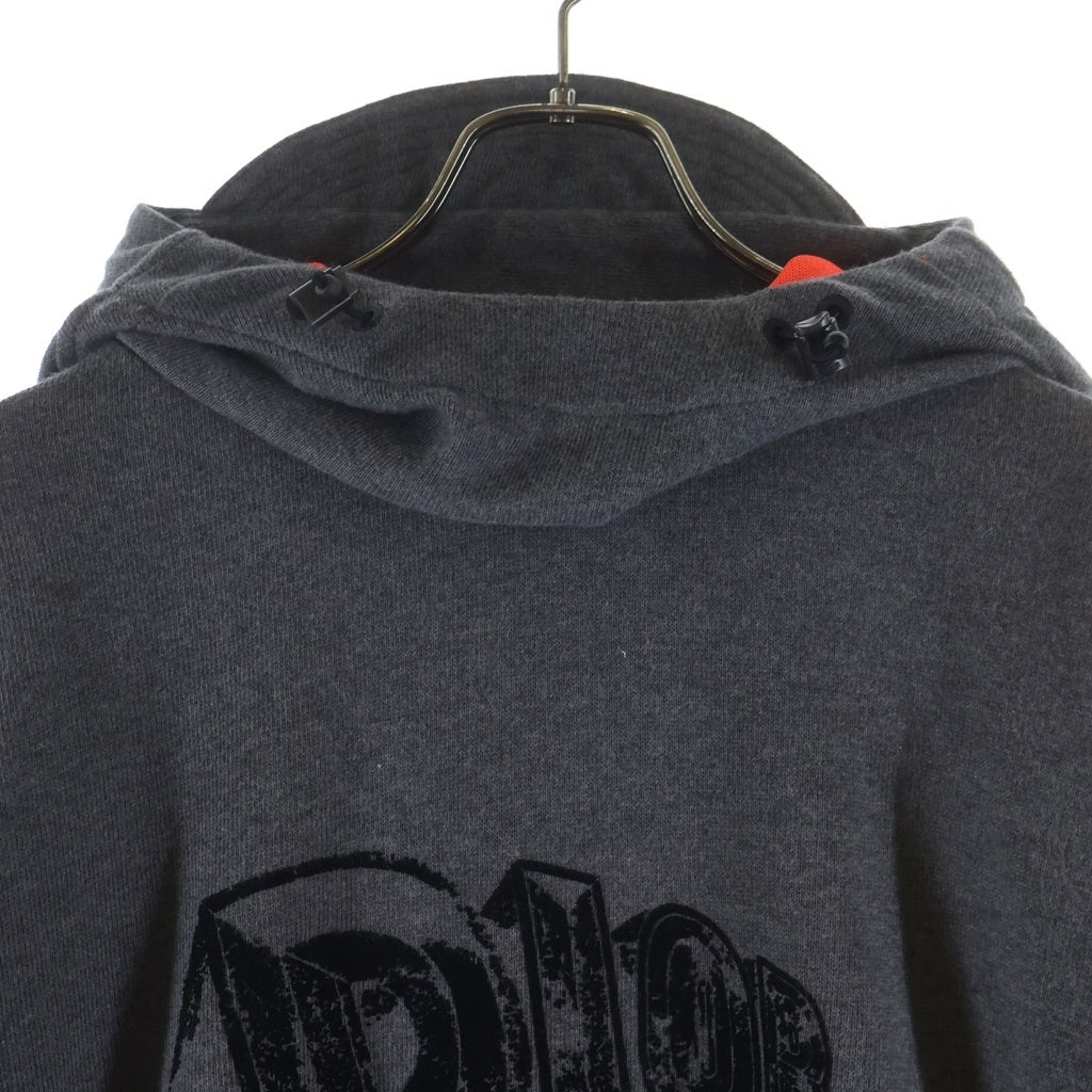 DIOR(ディオール) ロゴプリント コットンプルオーバーパーカー グレー #M 393J633A0850 レディース