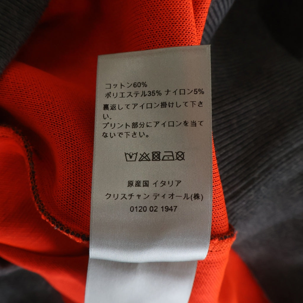 DIOR(ディオール) ロゴプリント コットンプルオーバーパーカー グレー #M 393J633A0850 レディース