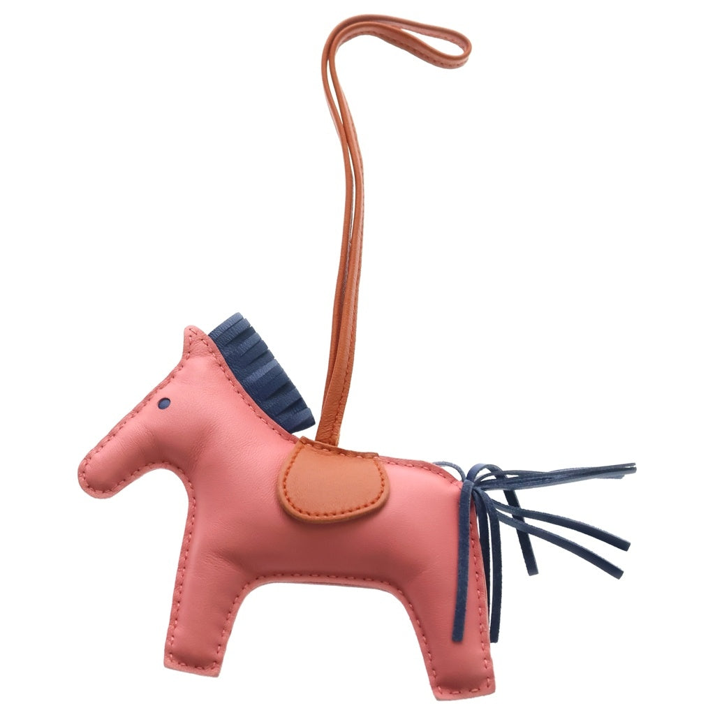 HERMES(エルメス) ロデオPM アニョーミロ バッグチャーム レザー ピンク レディース