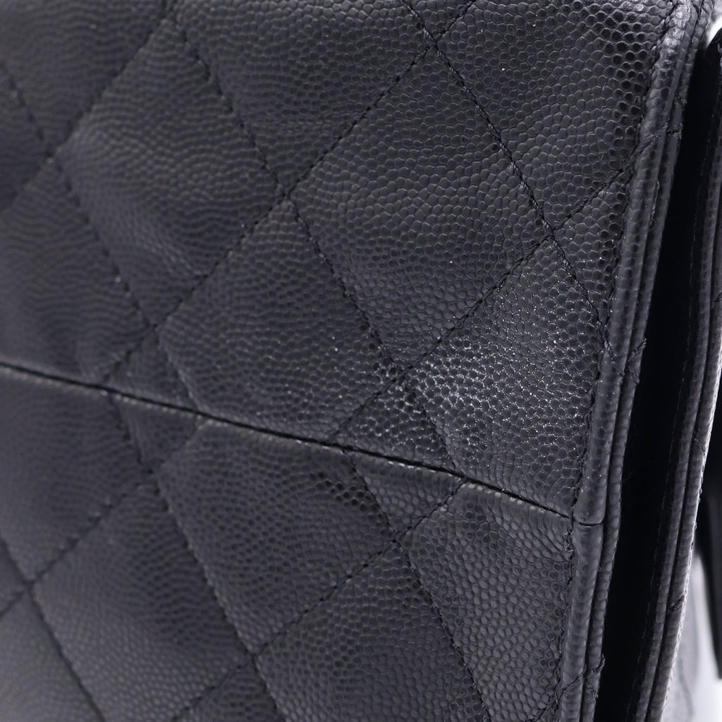 CHANEL(シャネル) シャネル25 スモール キャビアスキン ショルダーバッグ ブラック AS5293 ゴールド金具 レディース
