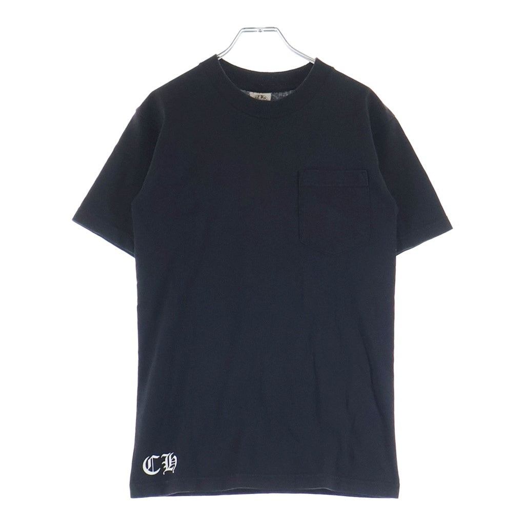 CHROME HEARTS(クロムハーツ) OLD オールド フローラルクロス ロゴプリント 半袖Tシャツ カットソー ブラック