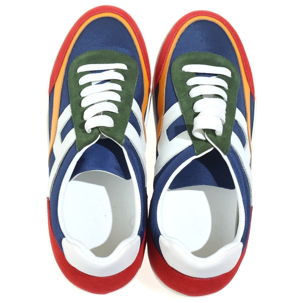 HERMES(エルメス) クリス キャンバスローカットスニーカー マルチカラー #10