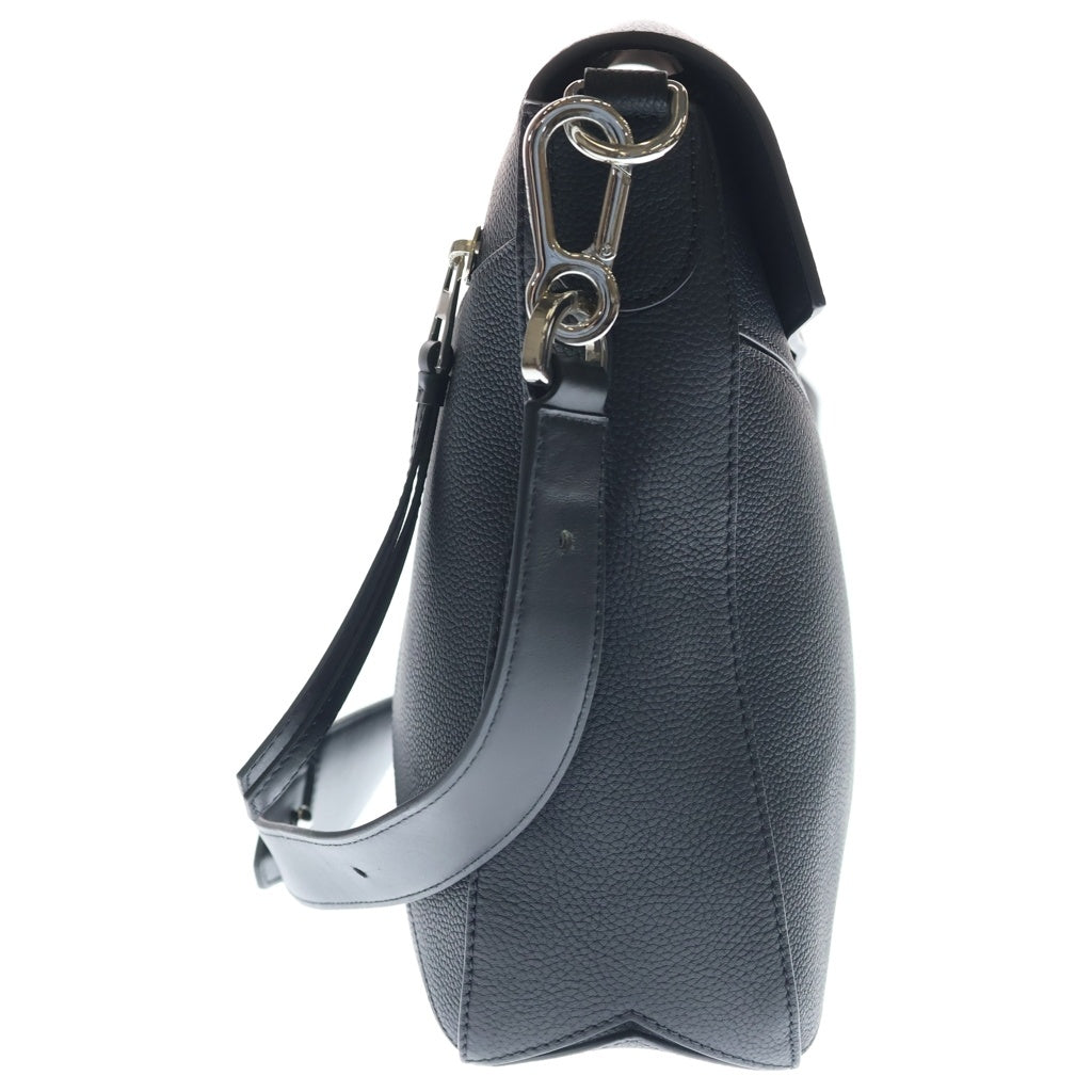 LOEWE(ロエベ) パズルバッグ ラージ ショルダーバッグ ブラック レザー シルバー金具 レディース