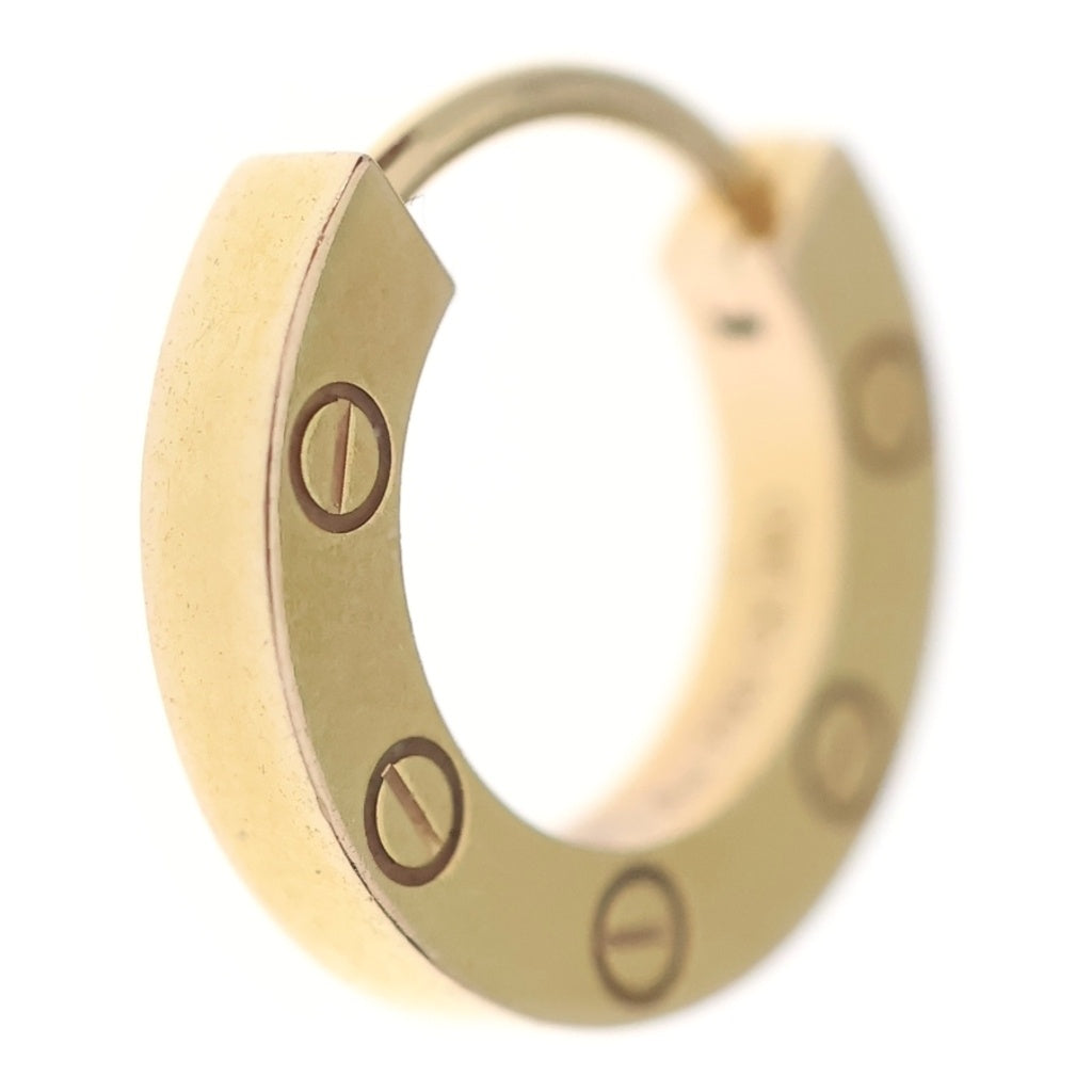 Cartier(カルティエ) ラブ フープピアス 片耳 ピンクゴールド Au750PG ジュエリー レディース