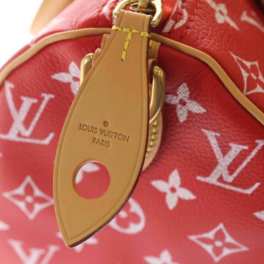 LOUIS VUITTON(ルイヴィトン) モノグラム スピーディ P9 バンドリエール 25 カーフレザー 2WAY ショルダーバッグ ハンドバッグ M24425 レッド レディース
