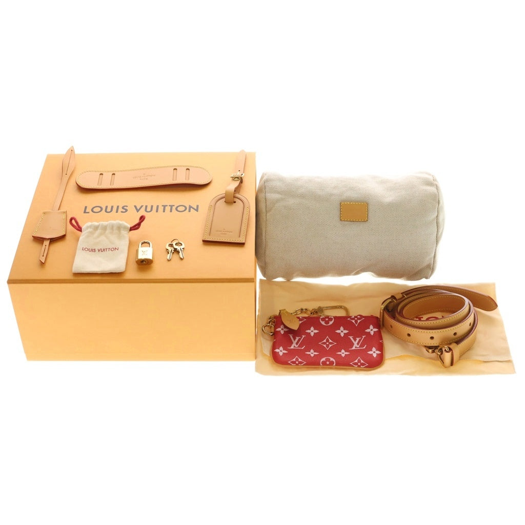 LOUIS VUITTON(ルイヴィトン) モノグラム スピーディ P9 バンドリエール 25 カーフレザー 2WAY ショルダーバッグ ハンドバッグ M24425 レッド レディース