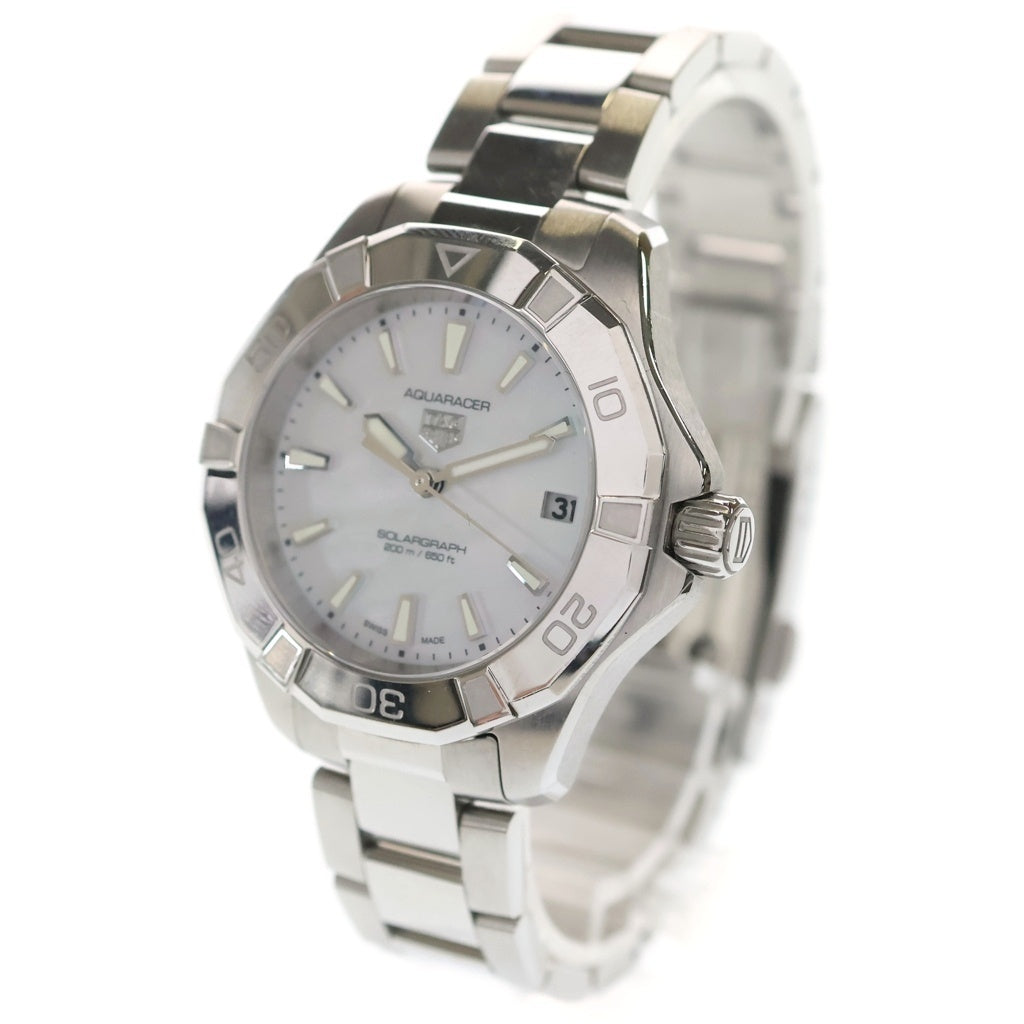 TAG HEUER(タグホイヤー) アクアレーサー プロフェッショナル200 ソーラーグラフ SS/ソーラー×QZ ステンレス クォーツ クオーツ 腕時計 WBP1312 ホワイトシェル文字盤 WBP1312