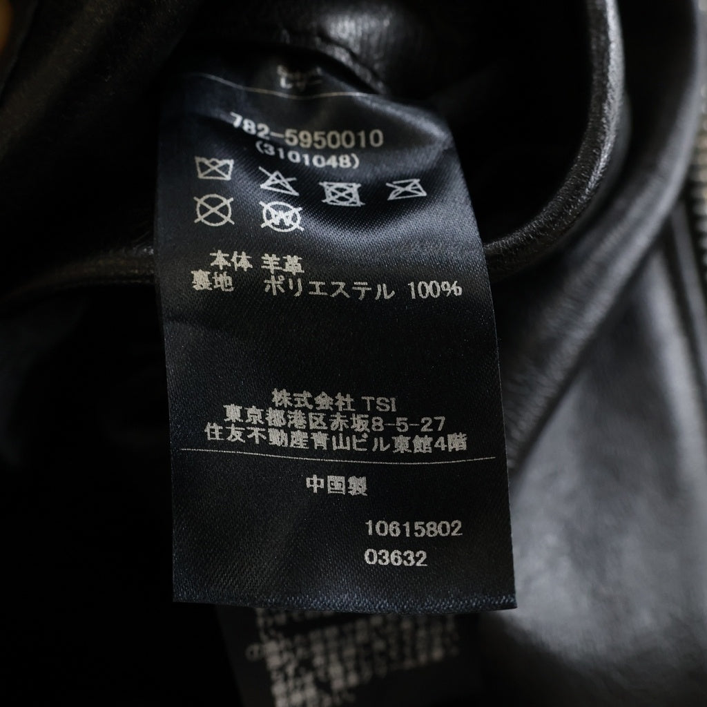 SCHOTT(ショット) レザーダブルブレストライダース レザージャケット ブラック #M 782-5950010