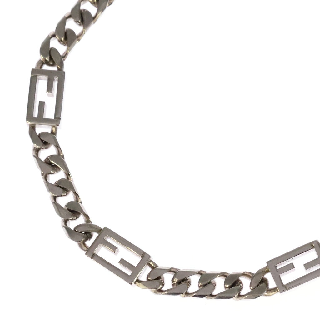 FENDI(フェンディ) バゲット FFロゴ チェーン ブレスレット シルバー 1A2423