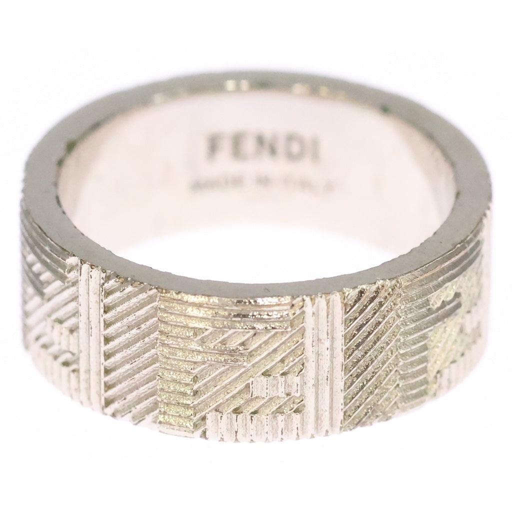 FENDI(フェンディ) FFロゴ ズッカ柄 リング 指輪 シルバー IT4723