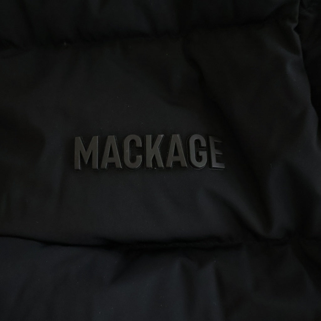 MACKAGE(マッカージュ) ロゴ ダウンジャケット ナイロン ブラック レディース