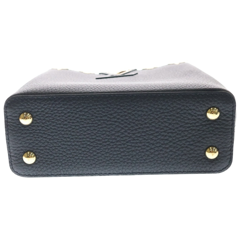 LOUIS VUITTON(ルイヴィトン) カプシーヌ MINI 2WAYバッグ ハンドバッグ ショルダーバッグ ブラック レザー M56669 ゴールド金具 レディース