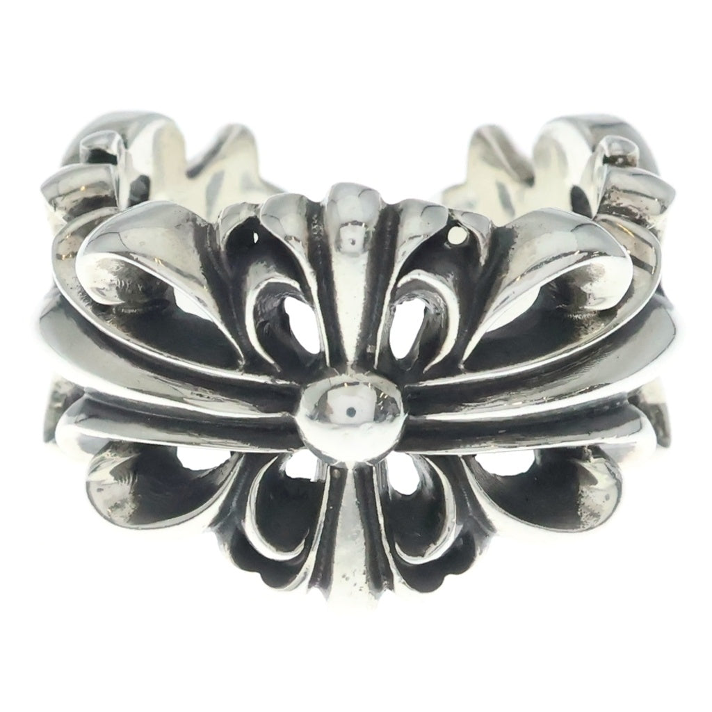 CHROME HEARTS(クロムハーツ) DBL FLRL CRS ダブルフローラルクロス リング シルバー BCA390