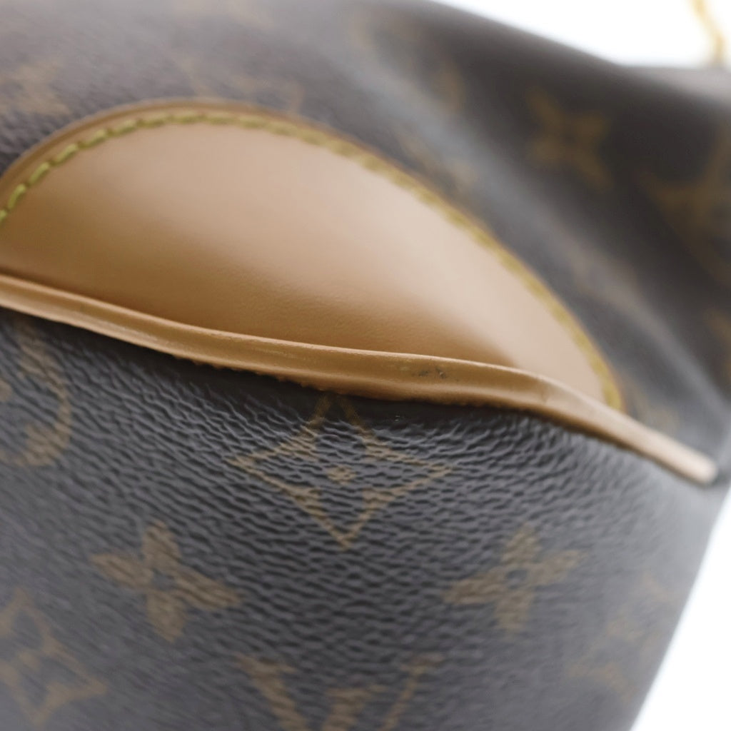 LOUIS VUITTON(ルイヴィトン) モノグラム ブローニュNM ハンドバッグ チェーンバッグ ワンショルダーバッグ ブラウン レザー×PVC M45832 ゴールド金具 レディース