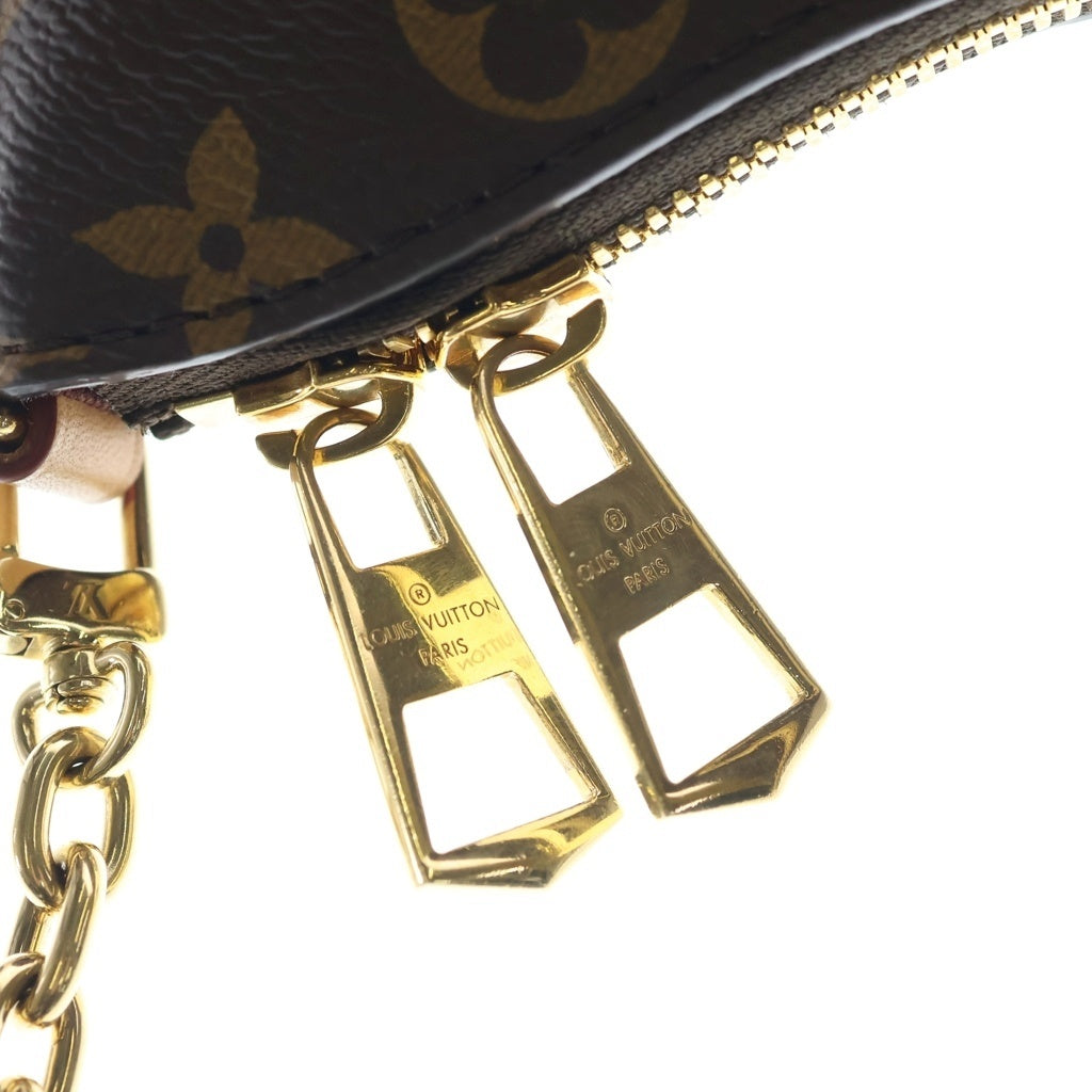 LOUIS VUITTON(ルイヴィトン) モノグラム ブローニュNM ハンドバッグ チェーンバッグ ワンショルダーバッグ ブラウン レザー×PVC M45832 ゴールド金具 レディース