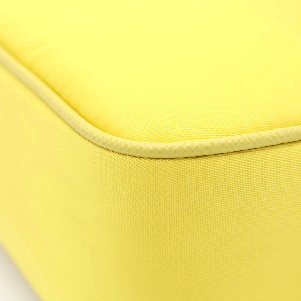 PRADA(プラダ) Re-Edition RE-NYLON リエディション リナイロン トライアングルロゴプレート ミニ ショルダーバッグ シルバー金具 イエロー 1BH204 レディース