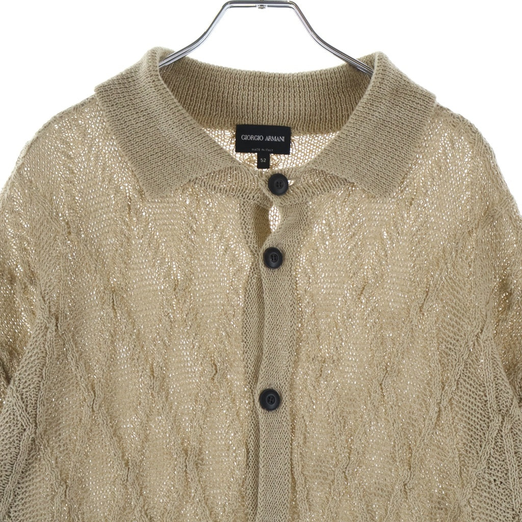 ARMANI(アルマーニ) ニットカーディガン ベージュ #52 レディース
