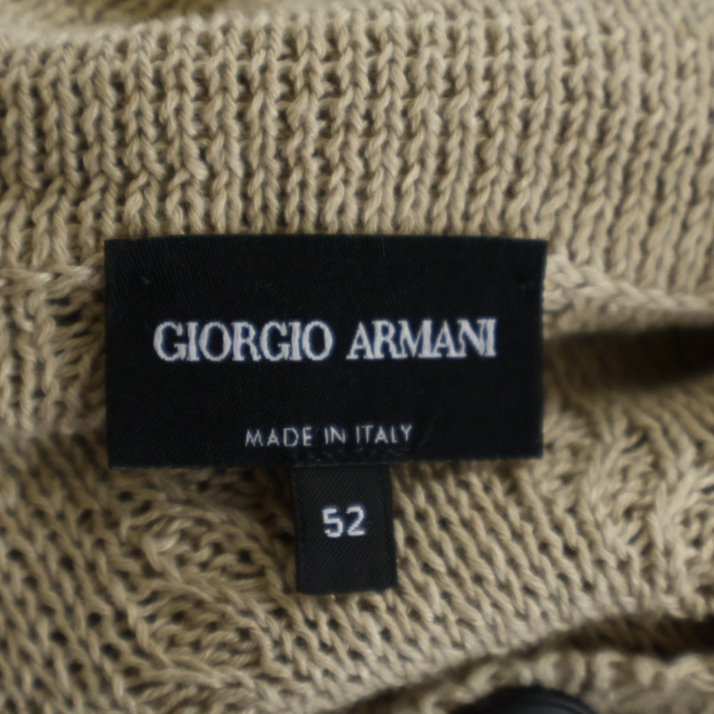 ARMANI(アルマーニ) ニットカーディガン ベージュ #52 レディース