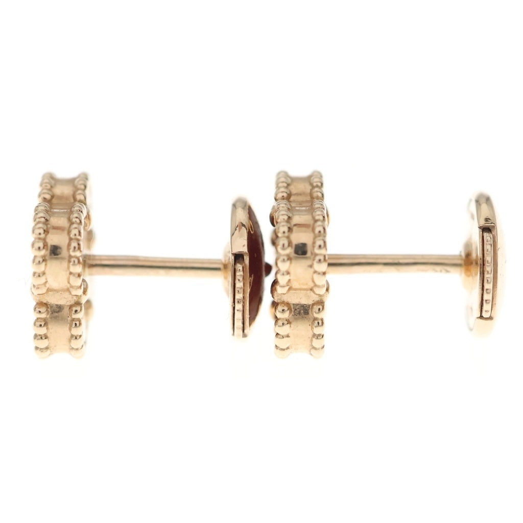 Van Cleef & Arpels(ヴァンクリーフアンドアーペル) スウィートアルハンブラ カーネリアン ピアス K18PG ピンクゴールド VCARN6B000 レディース