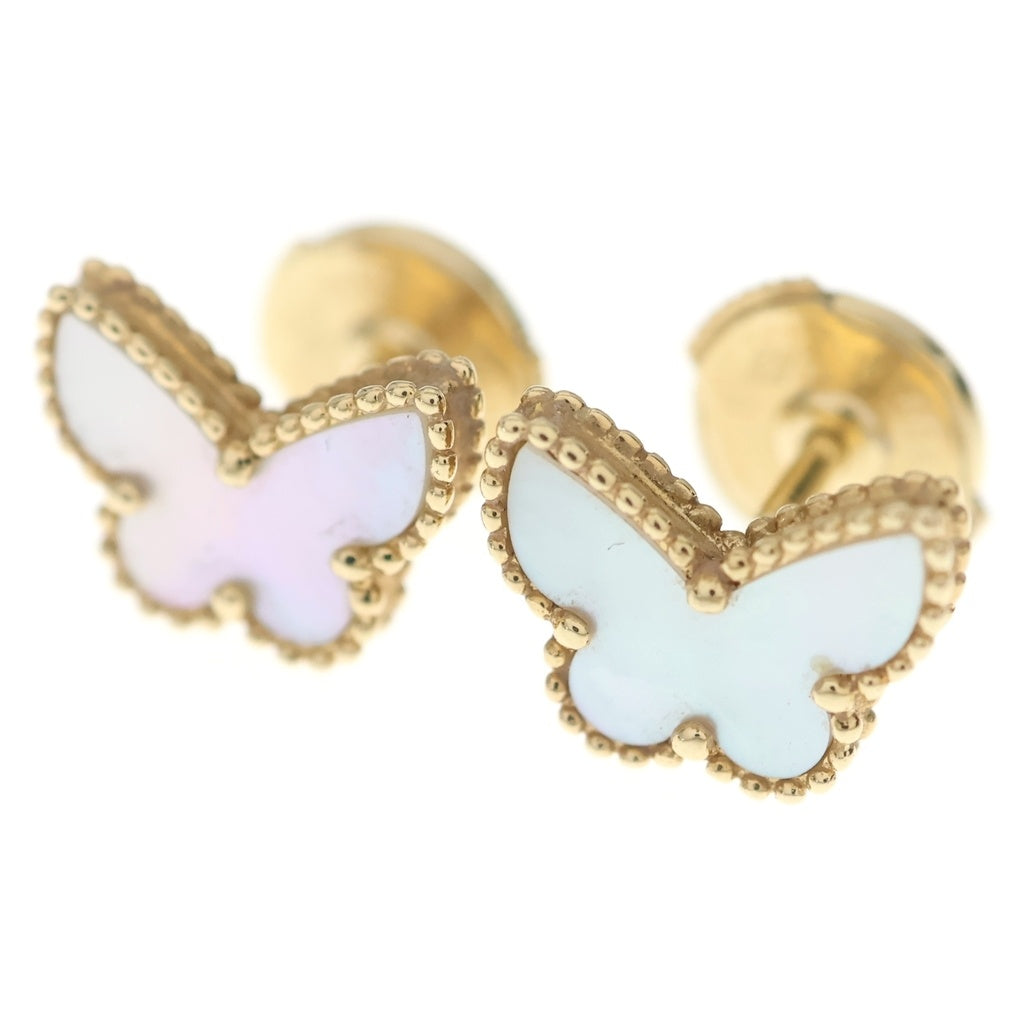 Van Cleef & Arpels(ヴァンクリーフアンドアーペル) スウィートアルハンブラ パピヨン ピアス K18YG イエローゴールド VCARN5JM00 レディース