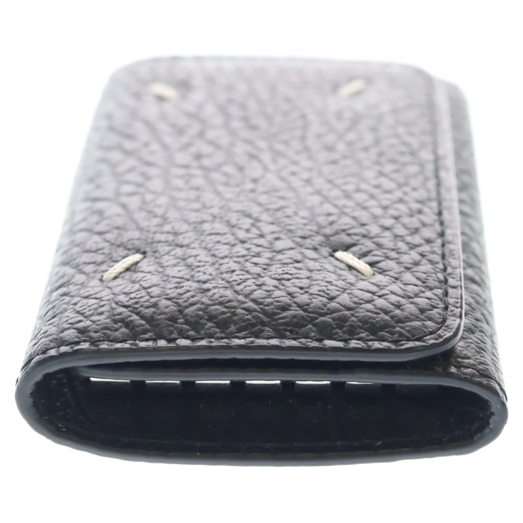 Maison Margiela(メゾンマルジェラ) 4ステッチ レザー 6連 キーケース キーホルダー ブラック SA3UI0001 レディース