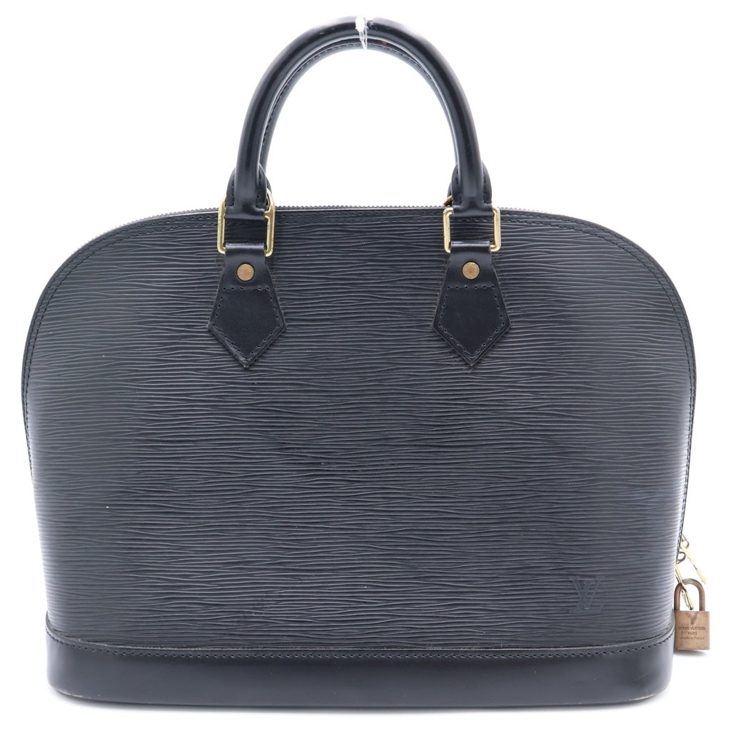 LOUIS VUITTON(ルイヴィトン) エピ アルマPM ハンドバッグ ブラック ノワール レザー M52142 ゴールド金具 レディース