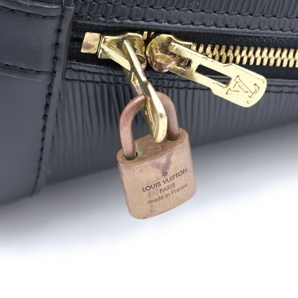 LOUIS VUITTON(ルイヴィトン) エピ アルマPM ハンドバッグ ブラック ノワール レザー M52142 ゴールド金具 レディース
