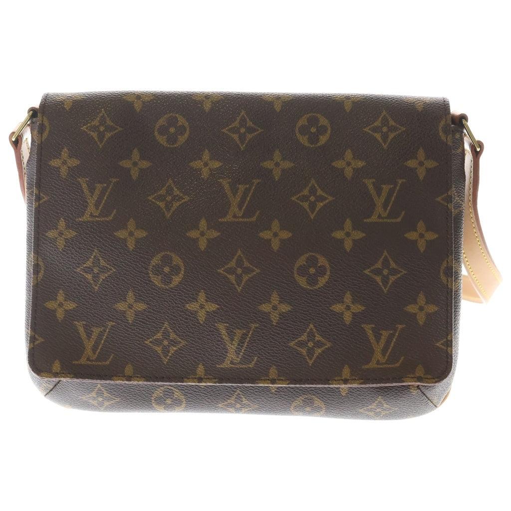 LOUIS VUITTON(ルイヴィトン) モノグラム ミュゼットタンゴ PVC レザー ショート ショルダーバッグ ブラウン M51257 レディース