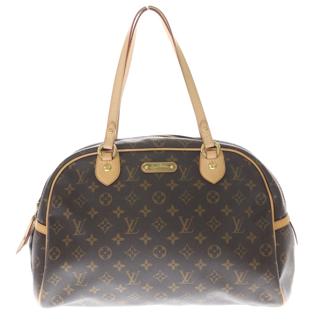 LOUIS VUITTON(ルイヴィトン) モノグラム モントルグイユGM PVC レザー ハンドバッグ トートバッグ ブラウン M95566 レディース