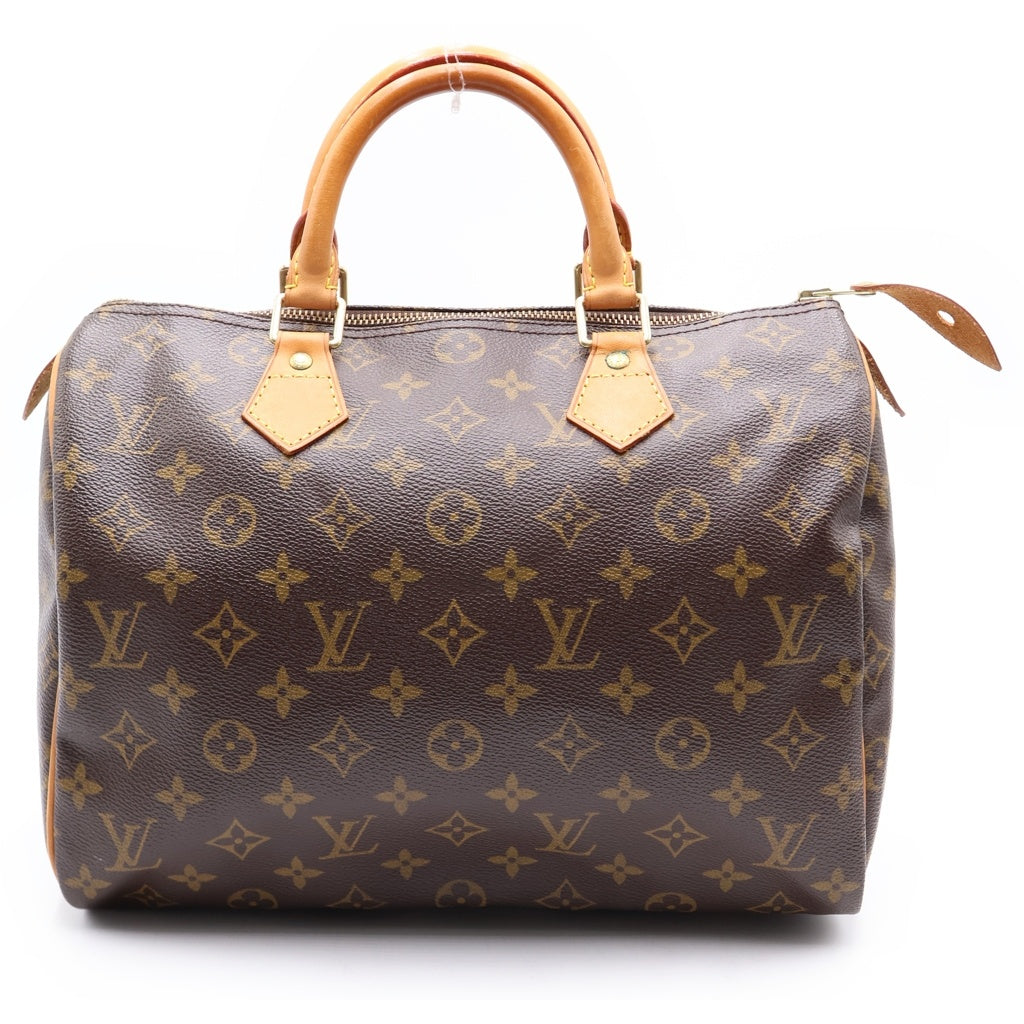 LOUIS VUITTON(ルイヴィトン) モノグラム スピーディ30 PVC レザー ハンドバッグ ミニボストンバッグ ブラウン M41526 レディース