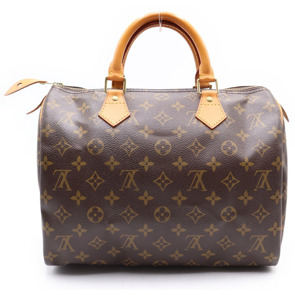 LOUIS VUITTON(ルイヴィトン) モノグラム スピーディ30 PVC レザー ハンドバッグ ミニボストンバッグ ブラウン M41526 レディース