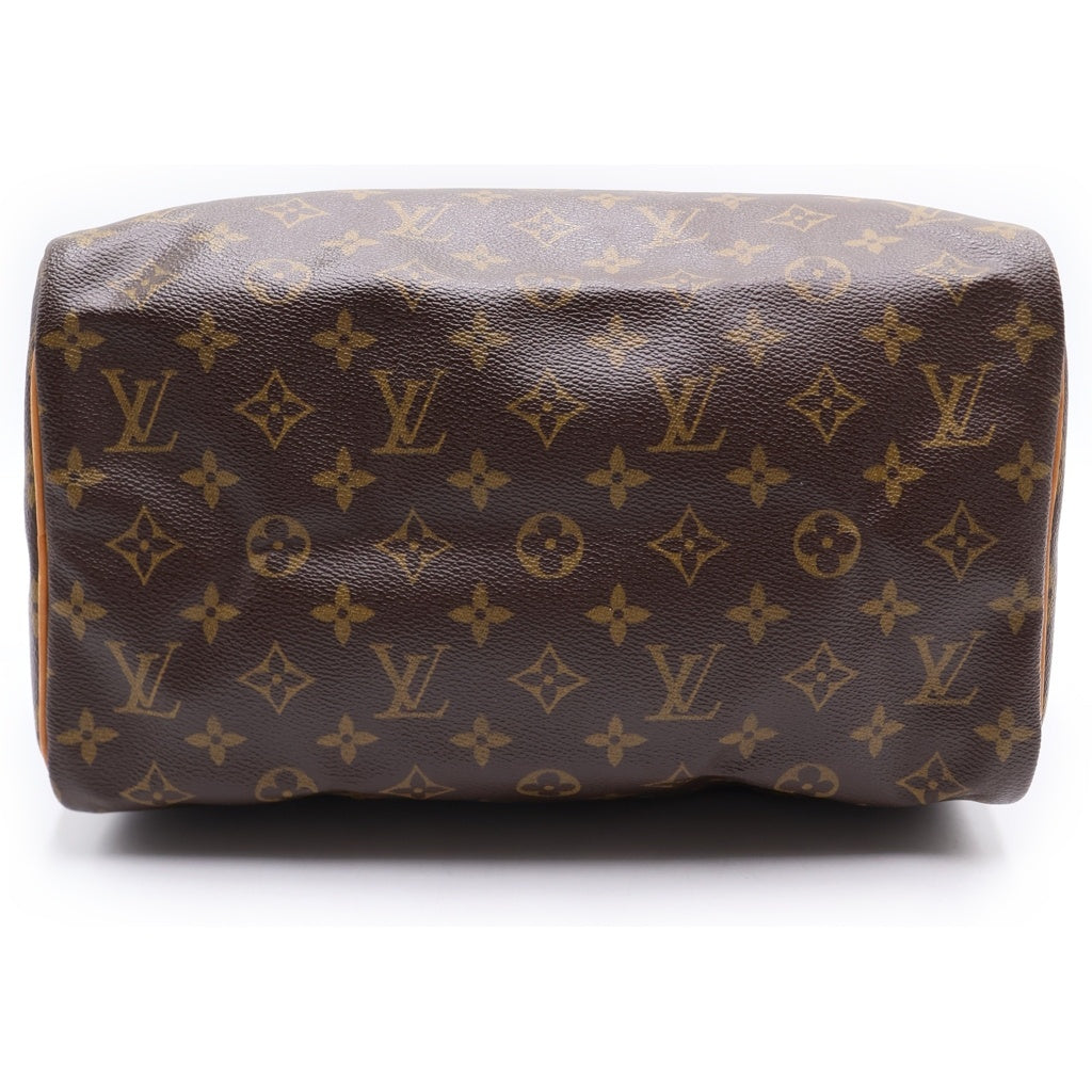 LOUIS VUITTON(ルイヴィトン) モノグラム スピーディ30 PVC レザー ハンドバッグ ミニボストンバッグ ブラウン M41526 レディース