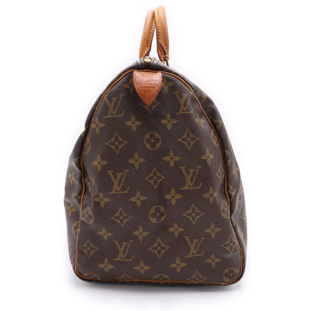 LOUIS VUITTON(ルイヴィトン) モノグラム スピーディ40 ハンドバッグ ボストンバッグ ブラウン レザー×PVC M41522 ゴールド金具 レディース