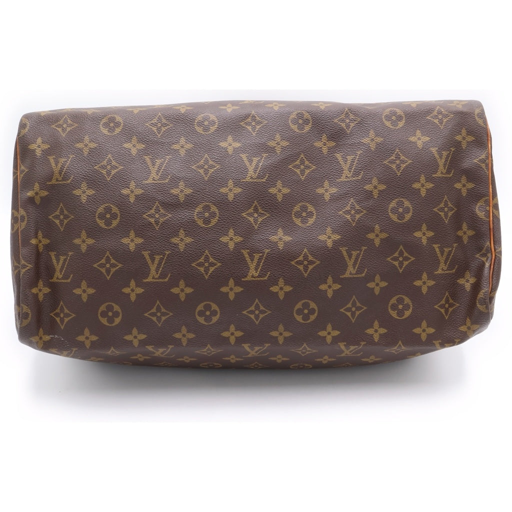 LOUIS VUITTON(ルイヴィトン) モノグラム スピーディ40 ハンドバッグ ボストンバッグ ブラウン レザー×PVC M41522 ゴールド金具 レディース