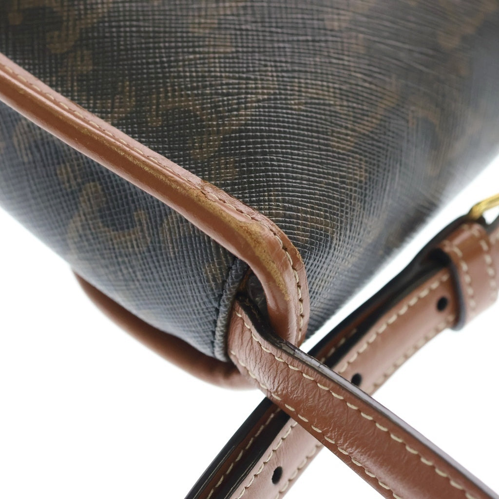 CELINE(セリーヌ) トリオンフ ミニブザス ショルダーバッグ PVC レザー ブラウン 196702BZJ.04LU レディース