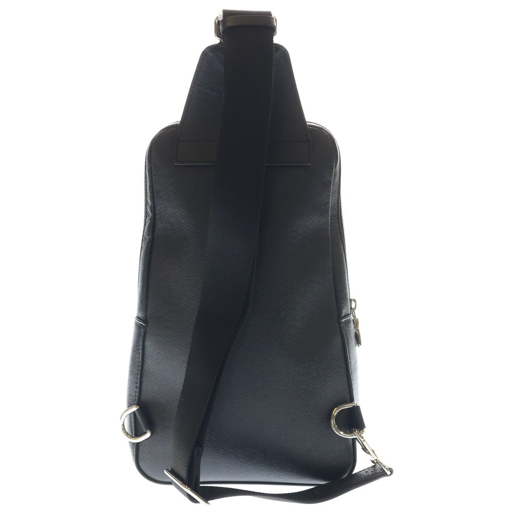 LOUIS VUITTON(ルイヴィトン) ルイヴィトン タイガ アヴェニュー スリングバッグ ウエストバッグ ボディバッグ ブラック レザー M30443 シルバー金具 レディース