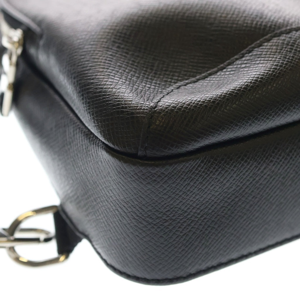 LOUIS VUITTON(ルイヴィトン) ルイヴィトン タイガ アヴェニュー スリングバッグ ウエストバッグ ボディバッグ ブラック レザー M30443 シルバー金具 レディース