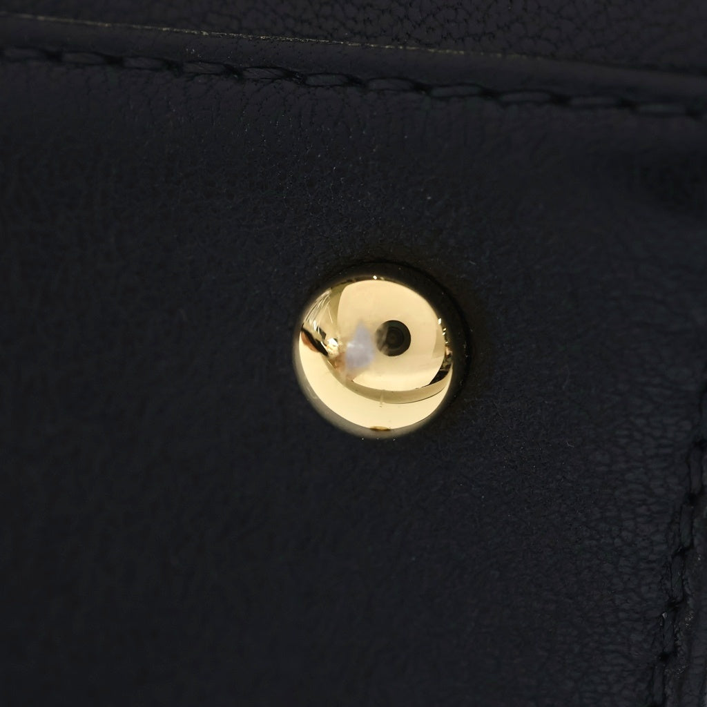 CHANEL(シャネル) マトラッセ ココマーク ラムスキン レザーチェーンショルダーバッグ ゴールド金具 ブラック A93087 23番台 レディース