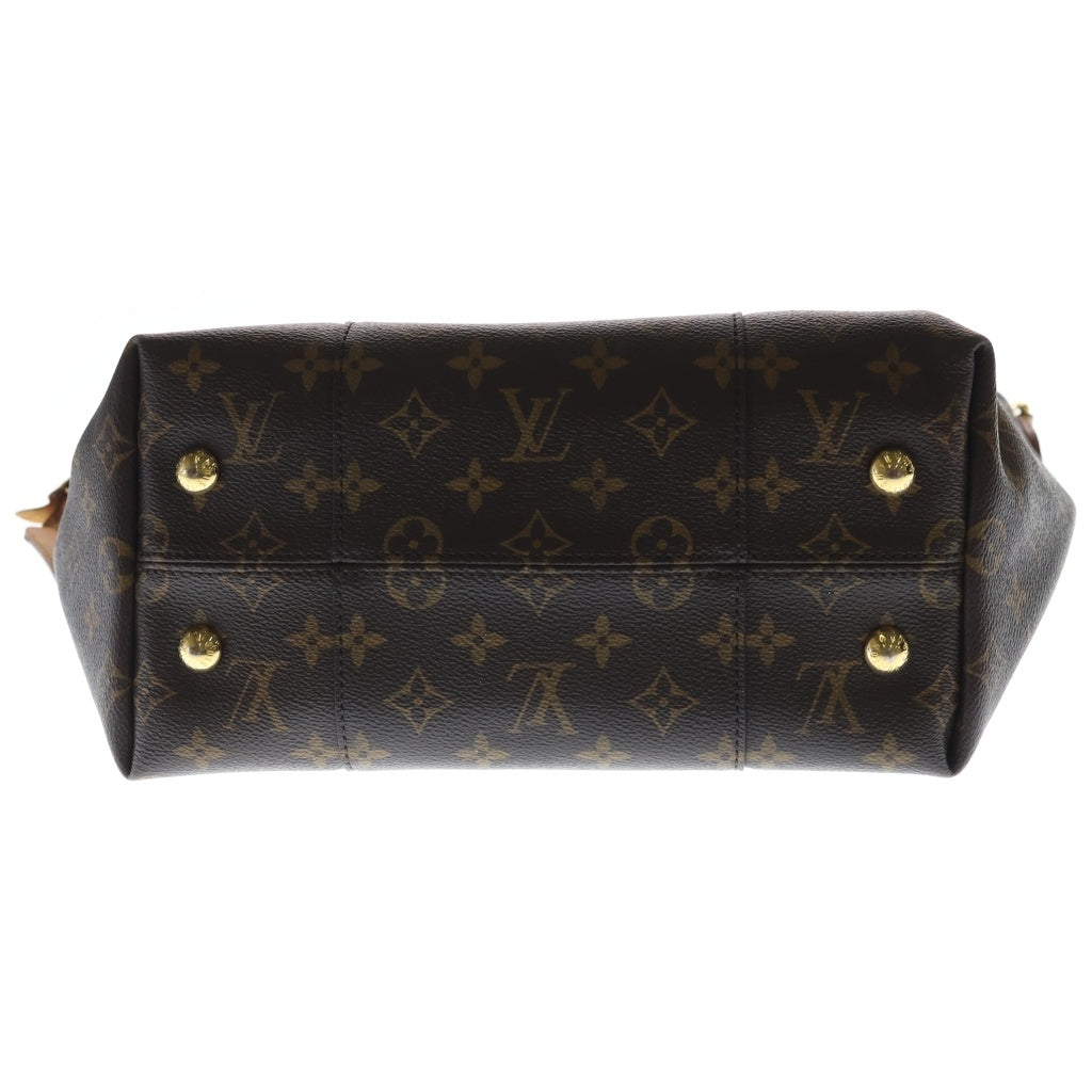LOUIS VUITTON(ルイヴィトン) モノグラム メリー 2WAYハンドバッグ ワンショルダーバッグ ブラウン レザー×PVC M41544 ゴールド金具 レディース