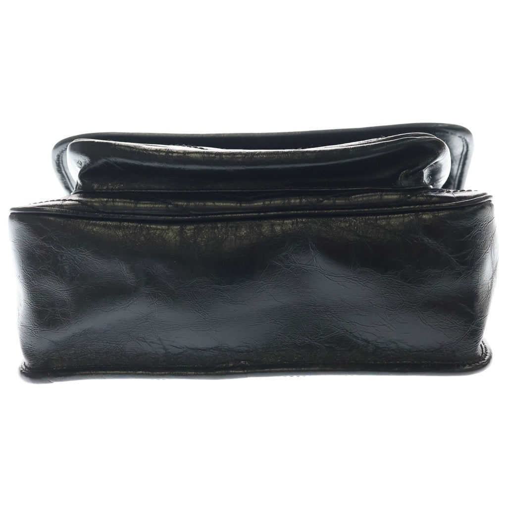 SAINT LAURENT PARIS(サンローランパリ) ニキ ミディアム ヴィンテージ レザー シルバー金具 チェーンショルダーバッグ ブラック 633184 レディース