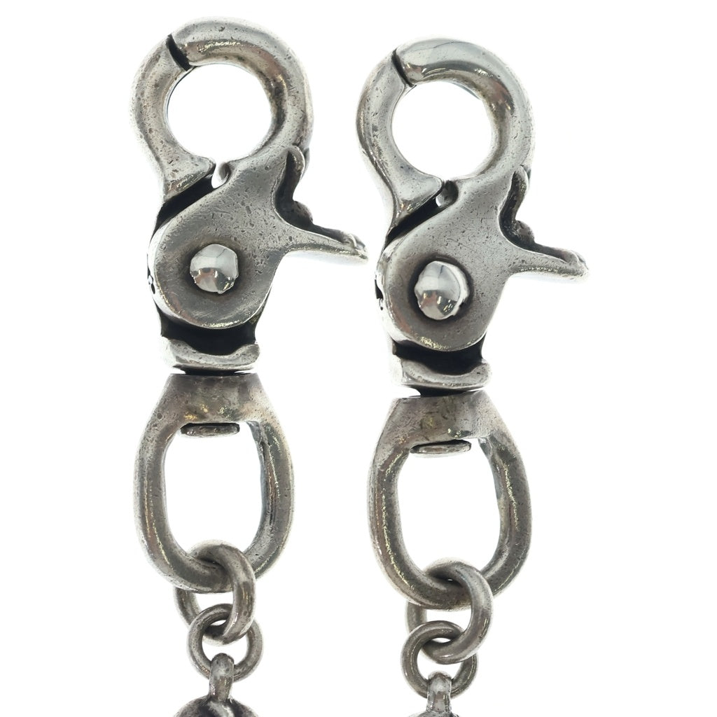 CHROME HEARTS(クロムハーツ) 2BALL LONG-S/2クリップロング#2ケルティックボール ウォレットチェーン シルバー